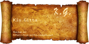 Kis Gitta névjegykártya